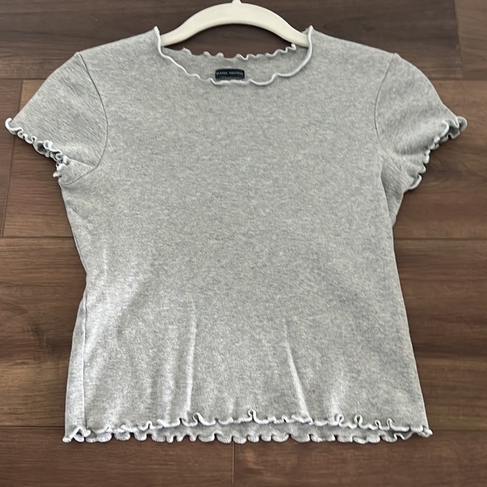 gray Brandy Melville top